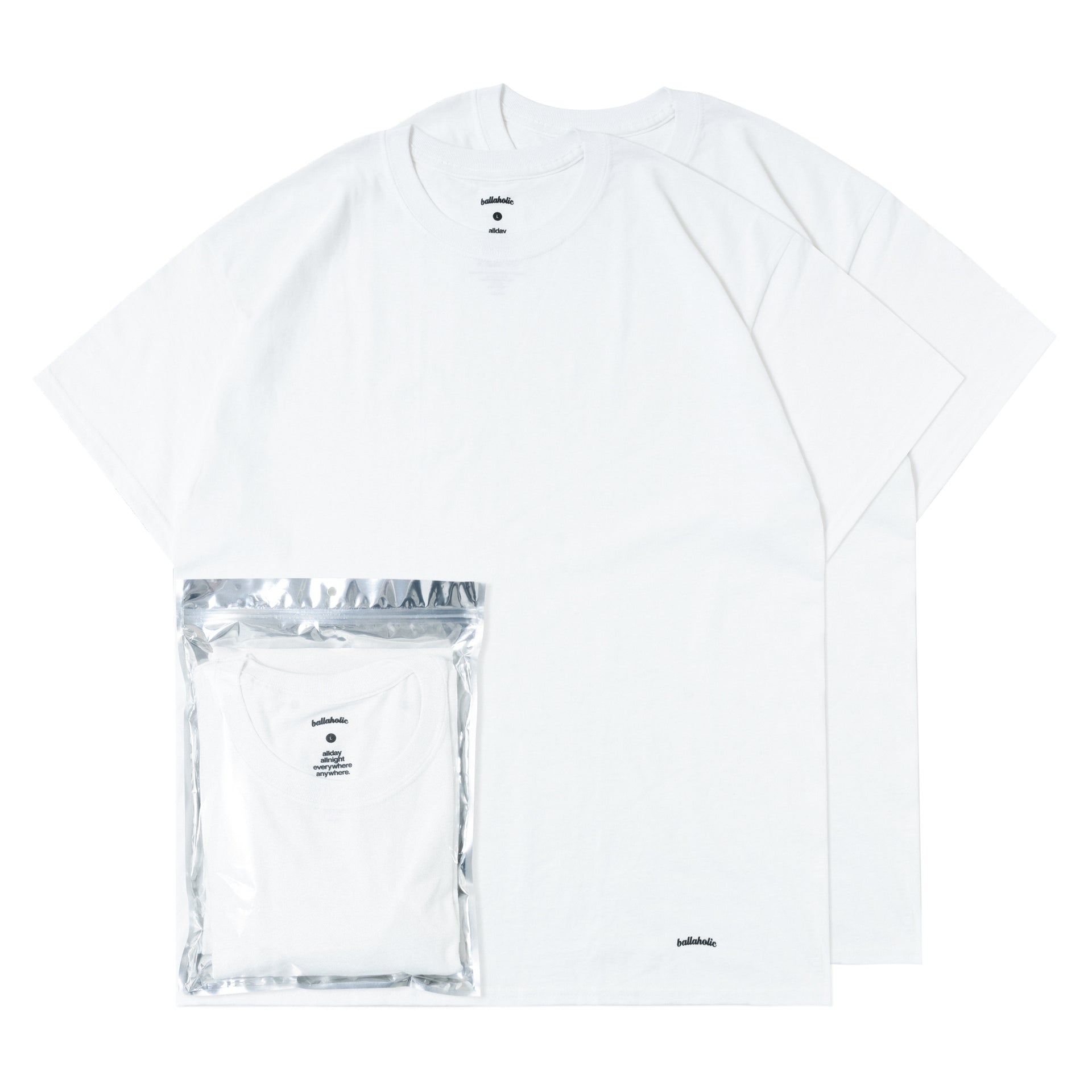 ballaholic-2-pieces-crew-tee-wei-2er-pack image 1